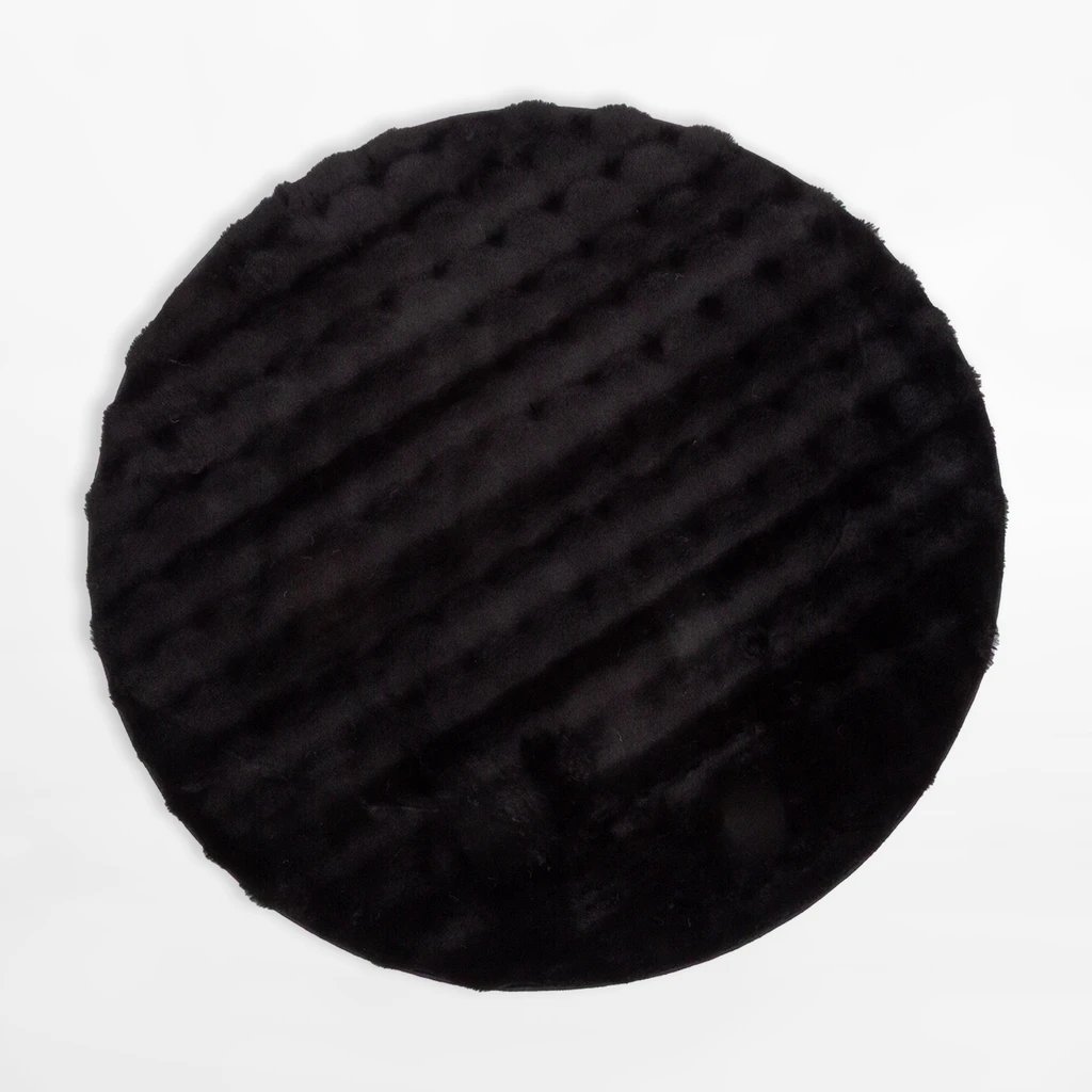 Černý moderní koberec MODESTO 120 cm