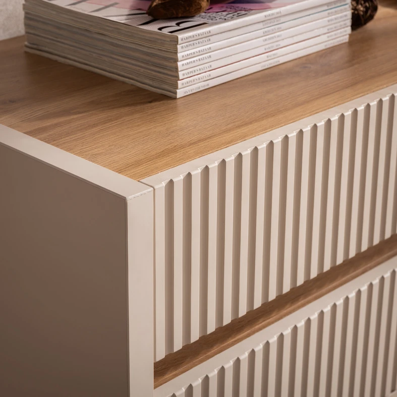 Komoda s osvětlením OAK SQUERE 160 cm