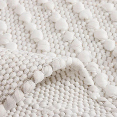 Geometrický koberec AVENUE, bílý, 50x80 cm