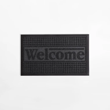 Rohožka Welcome, tmavě šedá, 45x75 cm
