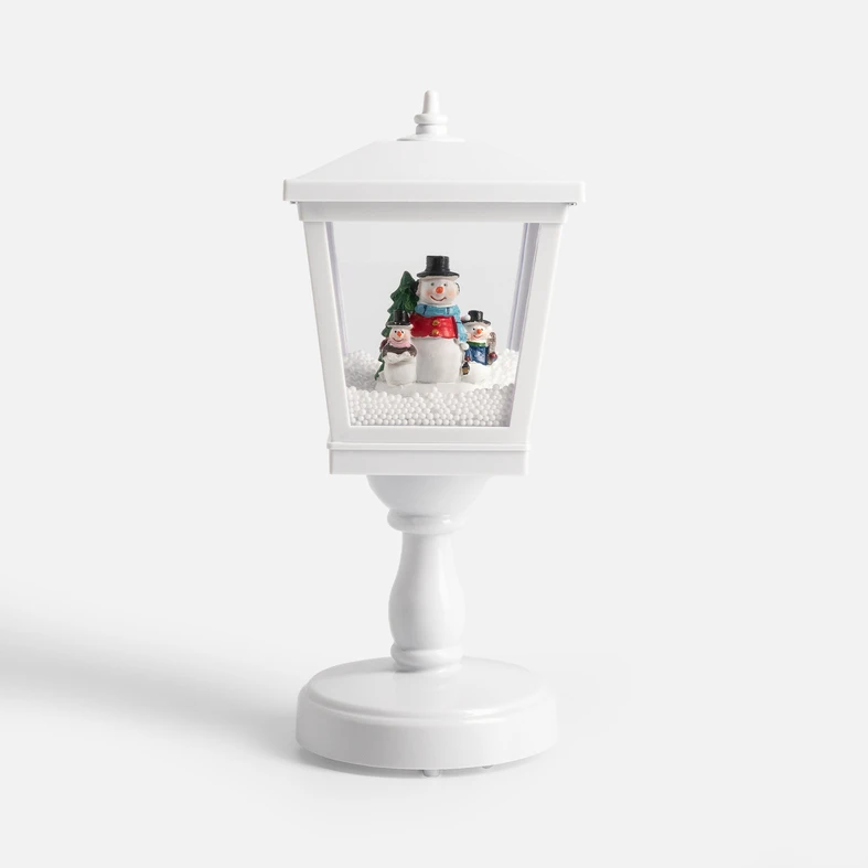 Dekorace hrající lucerna LED bílá