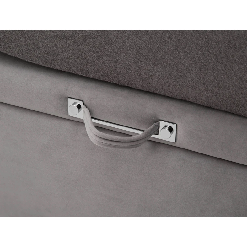 Postel boxspring s prošívaným čelem DAPHNE 160x200 cm