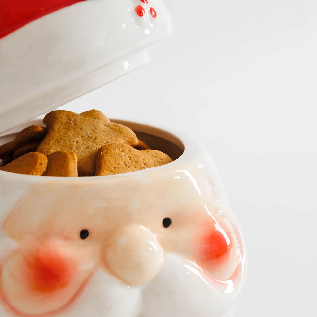 Keramická dóza MIKULÁŠ červená 850 ml