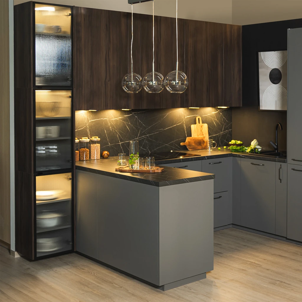 Závěsné svítidlo LED lišta 3 koule ENCELADUS chrom