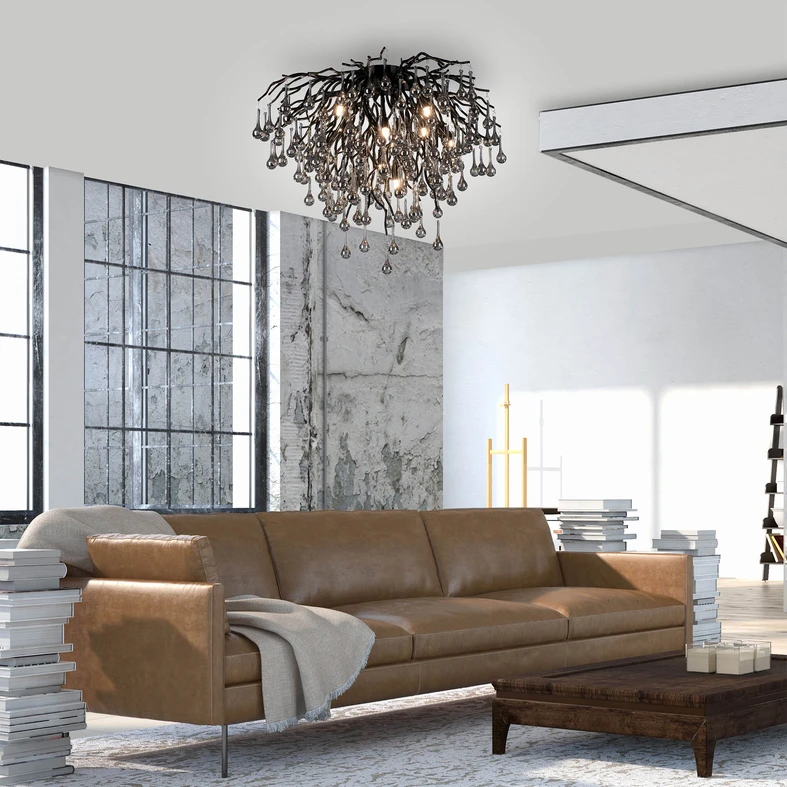 Lampy z rodziny ICICLE możesz dopasować wnętrz nowoczesnych, nowojorskich oraz glamour.