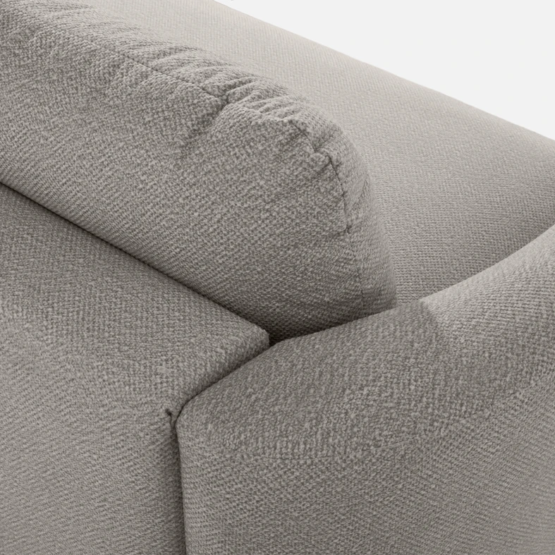 Rohová sedačka šedá RAVELLO pravá