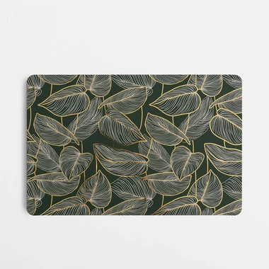 Zelené prostírání LISTY 43,5x28,5 cm