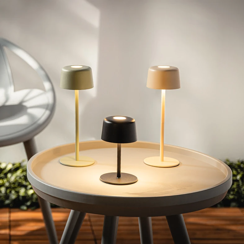 Stolní lampa LED IP44 zelená POCO
