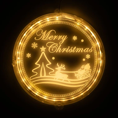 Svítící dekorace LED MERRY CHRISTMAS 32 cm