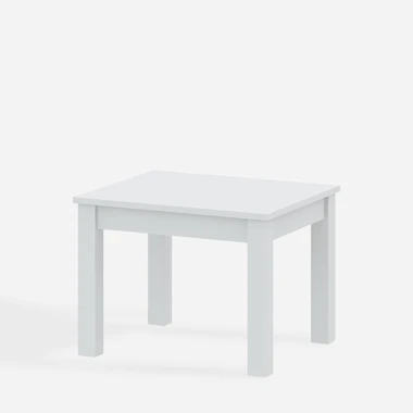 Bílý stolek UNO 50x55 cm