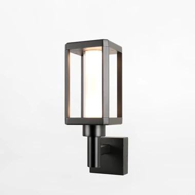 Černé venkovní nástěnné svítidlo LED IP65 URBAN