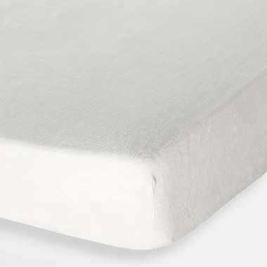 Krémové fleecové prostěradlo FLANO 160x200 cm