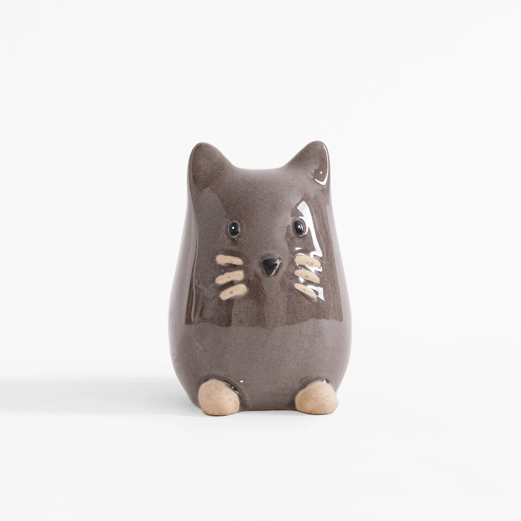 Porcelánová figurka, kočka, 13 cm, MIX