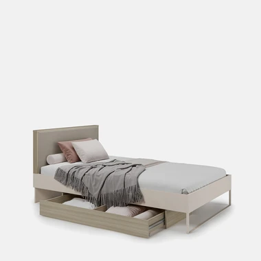 Postel s roštem a úložným prostorem CHARLIE 120x200