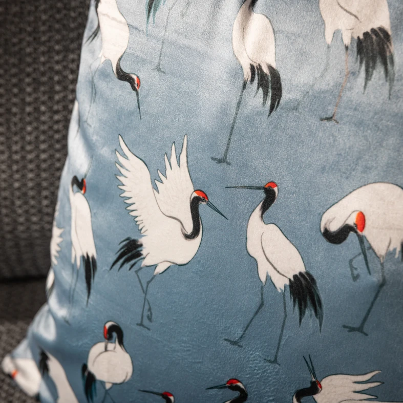 Modrý povlak na polštář LEANDRO 45x45 cm