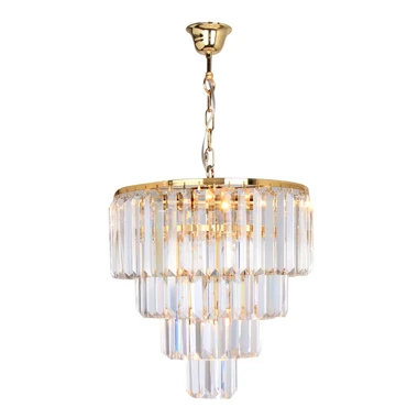Křišťálový lustr na řetězu AMEDEO 39 cm