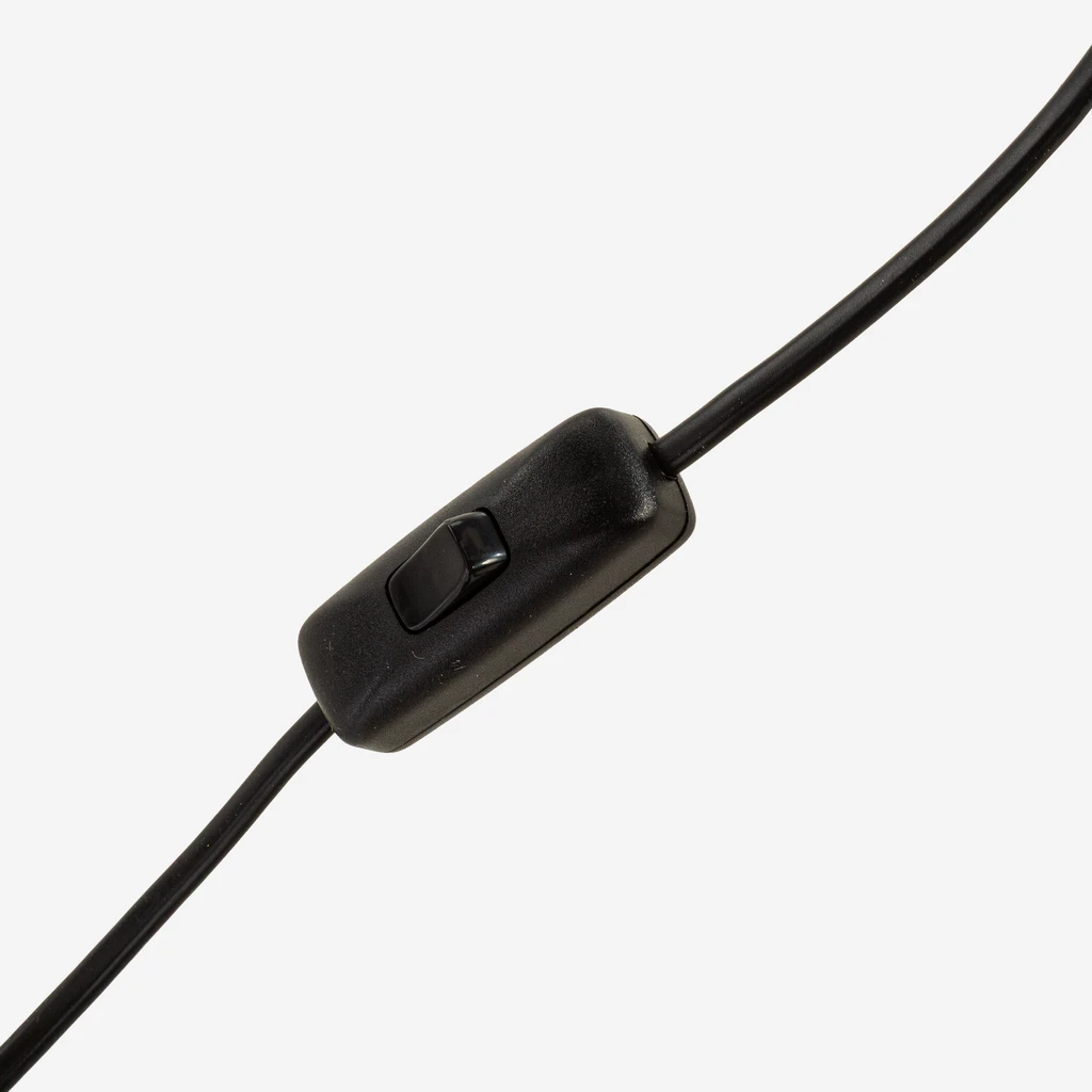 Černobílá stativová stojací lampa PIKO