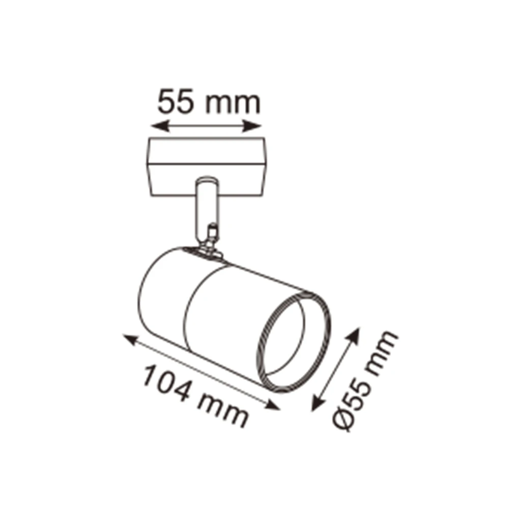 Kinkiet reflektor podwieszany czarno-złoty FORI Kinkiet reflektor podwieszany czarno-złoty FORI - wymiary.