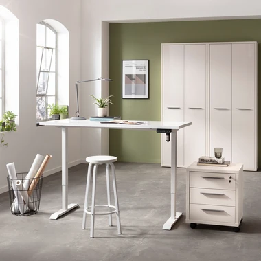 Nastavitelný rám pro psací stůl ENERGIA bílý