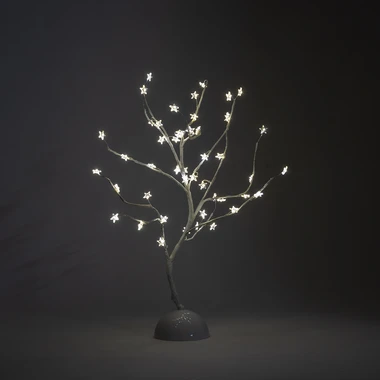 Světelný stromek 48 LED 3AA bílý 45 cm