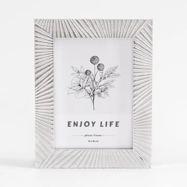 Stříbrný glamour fotorámeček 13x18 cm