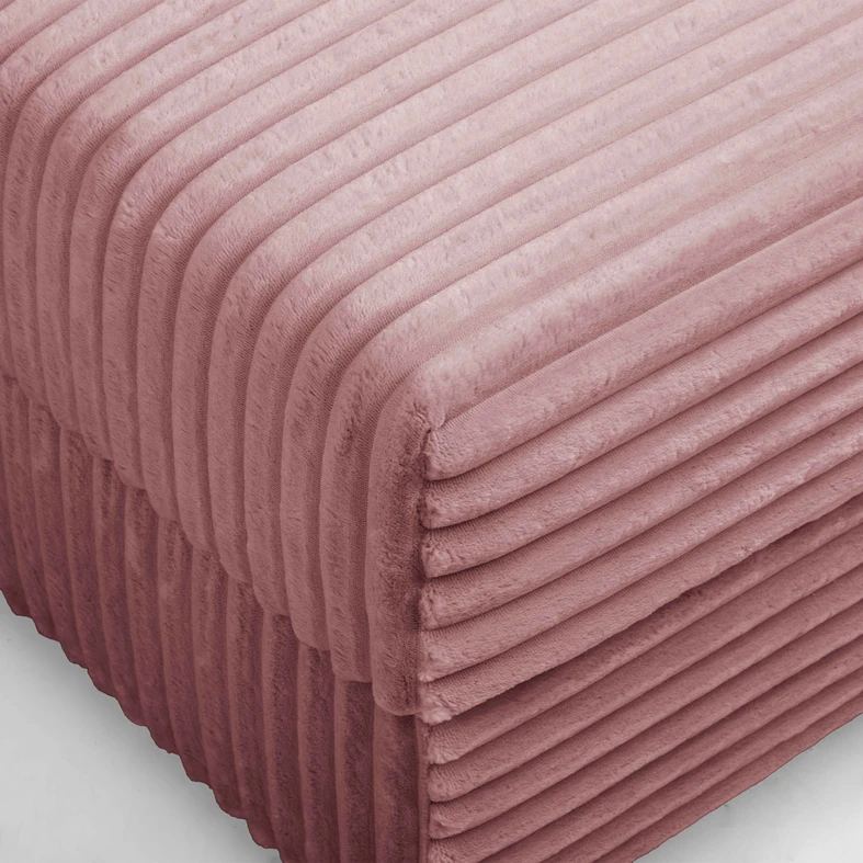 Křeslo loveseat pudrově růžová NOEMI
