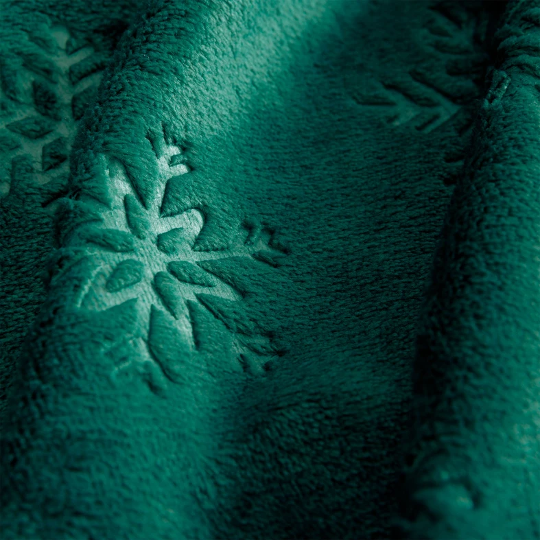 Zelená deka s hvězdičkami MERCI 130x160