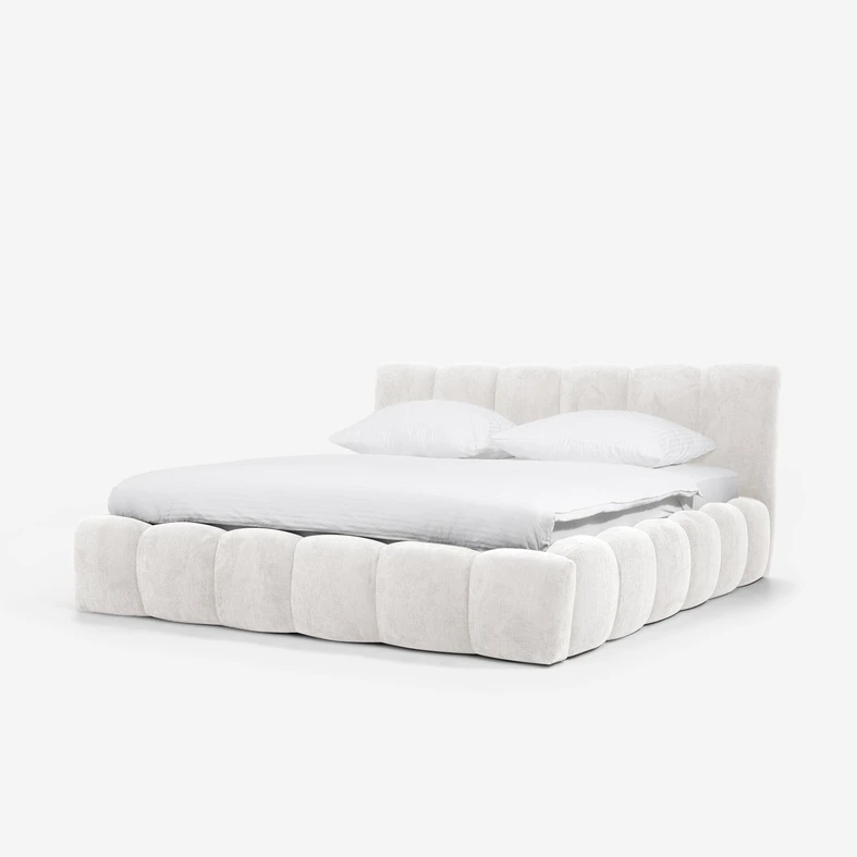 Zaokrąglona podstawa dodaje łóżku lekkości i jest bezpieczna w codziennym użytkowaniu.