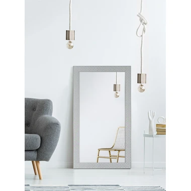 Zrcadlo v šedém rámu DIAME 76x136 cm