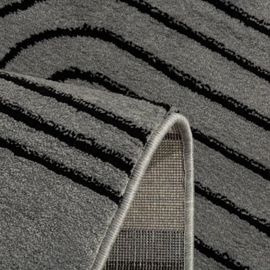 Koberec art déco šedý MILLEY 160x230 cm