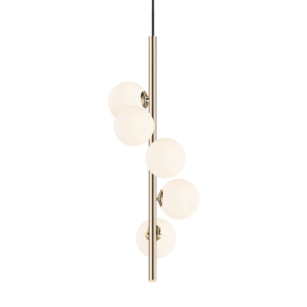 Lampa ARCTURUS posiada oprawę dla 5 żarówek LED typu G9 o mocy maksymalnej 4W.