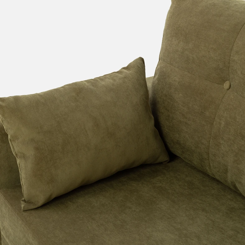 Trojmístná rozkládací pohovka MOSKA olivová