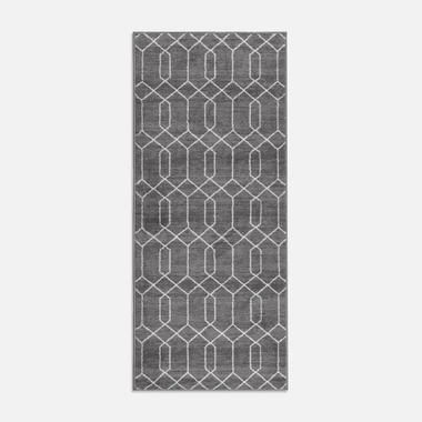 Šedý geometrický koberce EPIC PRINT 67x160 cm