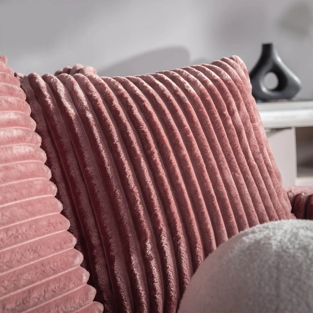 Křeslo loveseat pudrově růžová NOEMI