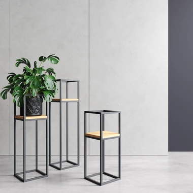 Vysoký stojan na květináče ve stylu loft ANET 90 cm