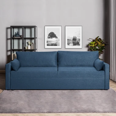 Rozkládací pohovka, tmavě modrá TAGO