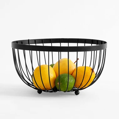 Černý košík na ovoce 25,5 cm