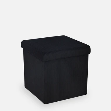 Černý skládací taburet 38x38 cm