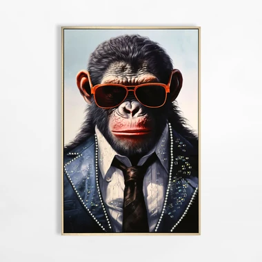 Obraz na plátně OPICE 52,5x72,5 cm