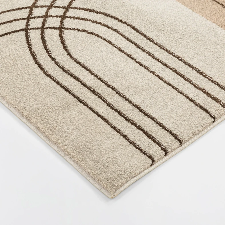 Koberec art déco béžový MILLEY 120x170 cm