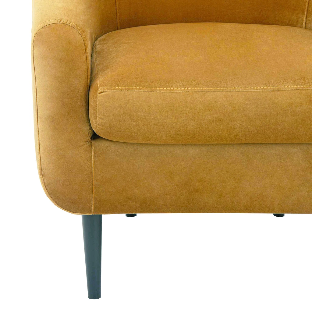 Hořčicové křeslo MILTON