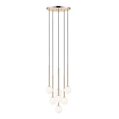 Závěsné svítidlo koule ARCTURUS 7 zlaté