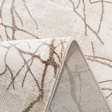 Krémový koberec s větvemi SPAZZIO 120x170 cm
