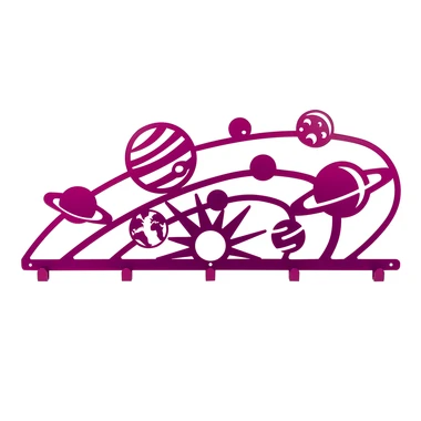 Růžový věšák VESMÍR KIDDON pro skříně ADBOX