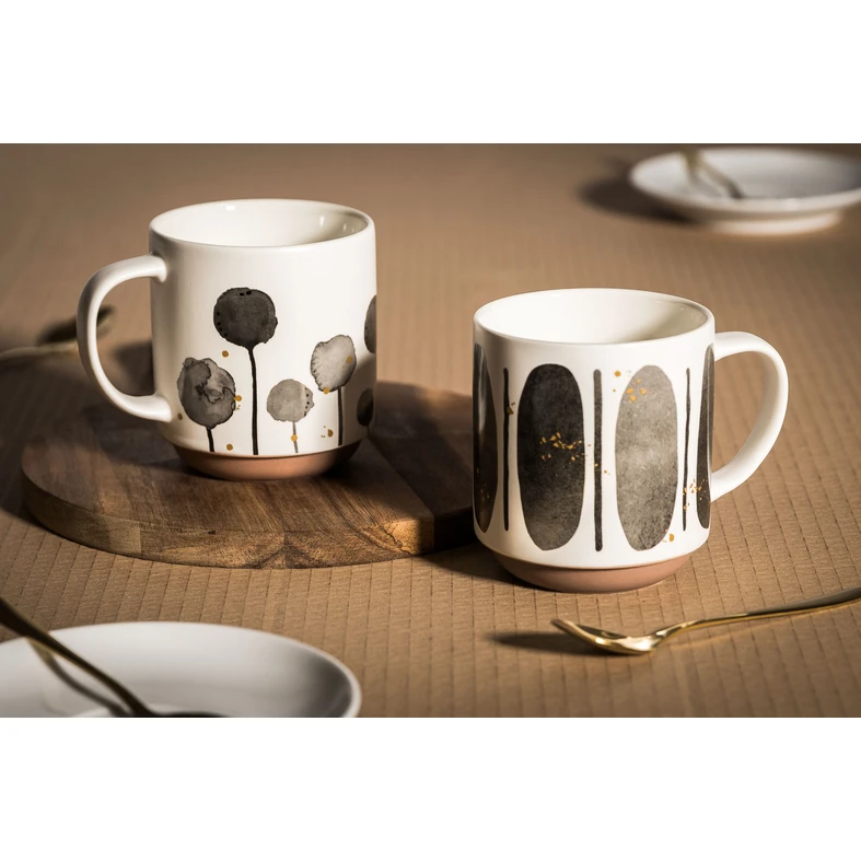 Porcelánový hrnek abstrakt 400 ml