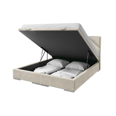 Postel boxspring béžová LEONARDO 160x200 cm