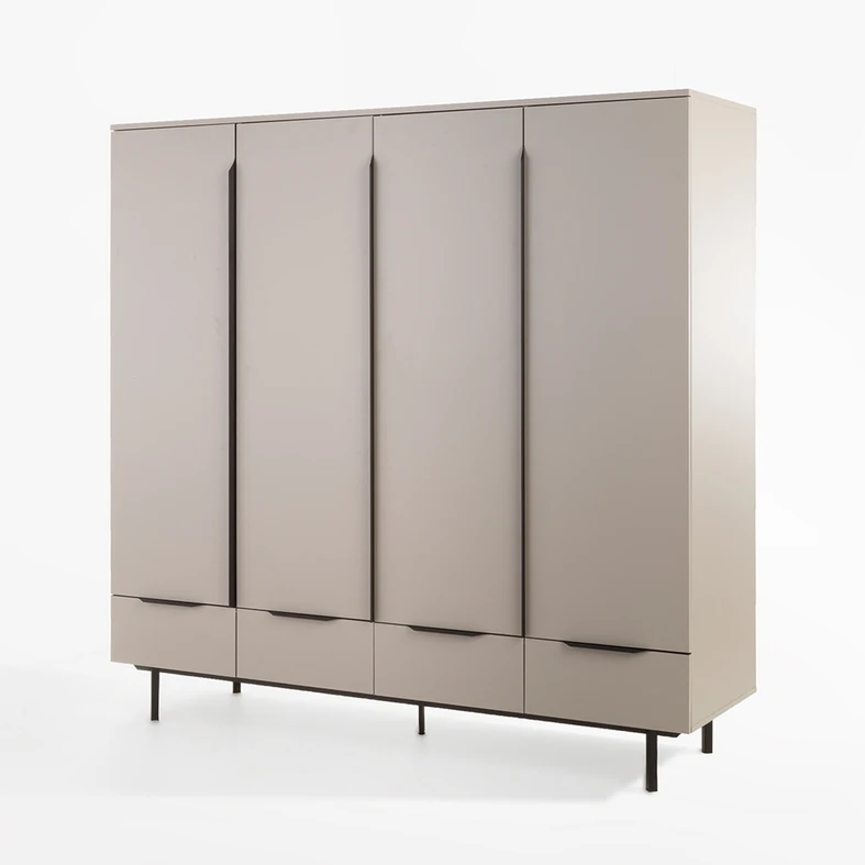 Šatní skříň se zásuvkami cappuccino DAMIEN