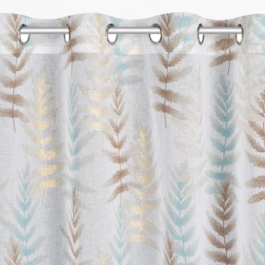 Modro-bílý závěs na průchodkách RUTI 140x250 cm