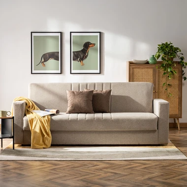 Béžová rozkládací pohovka ASTRA