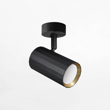 Černo-zlaté 1 bodové nástěnné svítidlo NICEA